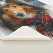 Collie Vakantie Sherpa Deken (3/4)