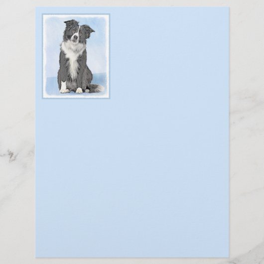 Collie-verf aan de rand - Kute Original Dog Art (Voorkant)