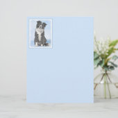 Collie-verf aan de rand - Kute Original Dog Art (Staand voorkant)