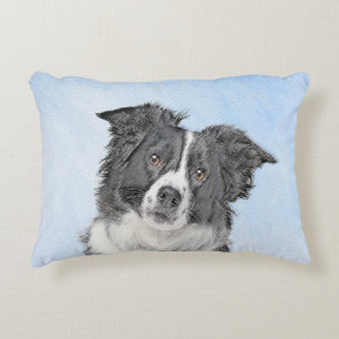 Collie-verf aan de rand - Kute Original Dog Art Accent Kussen