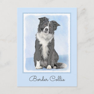 Collie-verf aan de rand - Kute Original Dog Art Briefkaart
