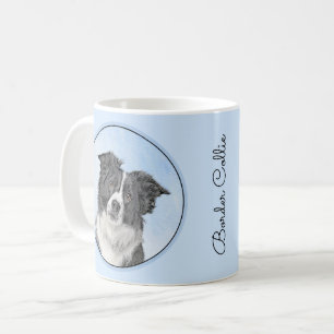Collie-verf aan de rand - Kute Original Dog Art Koffiemok