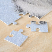 Collie-verf aan de rand - Kute Original Dog Art Legpuzzel (Zijkant)