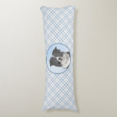 Collie-verf aan de rand - Kute Original Dog Art Lichaamskussen (Voorkant Verticaal)