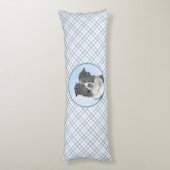 Collie-verf aan de rand - Kute Original Dog Art Lichaamskussen (Achterkant (Verticaal))