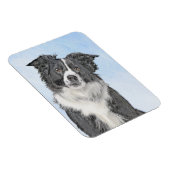 Collie-verf aan de rand - Kute Original Dog Art Magneet (Rechterzijde)