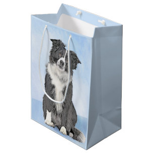 Collie-verf aan de rand - Kute Original Dog Art Medium Cadeauzakje
