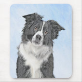 Collie-verf aan de rand - Kute Original Dog Art Muismat (Voorkant)