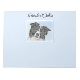 Collie-verf aan de rand - Kute Original Dog Art Notitieblok