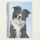 Collie-verf aan de rand - Kute Original Dog Art Planner (Voorkant)