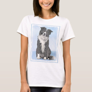 Collie-verf aan de rand - Kute Original Dog Art T-shirt