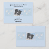 Collie-verf aan de rand - Kute Original Dog Art Visitekaartje (Voorkant / Achterkant)