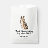 Collie Volledige Kleur Huisdier Bruiloft Bedankzakje (Voorkant)