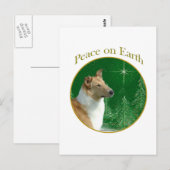 Collie Vrede op aarde Briefkaart (Voorkant / Achterkant)