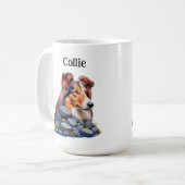 COLLIE - we houden van collies Koffiemok (Voorkant links)