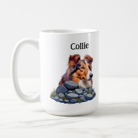 COLLIE - we houden van collies Koffiemok (Links)