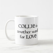 collie woordkoffie - mok (Links)