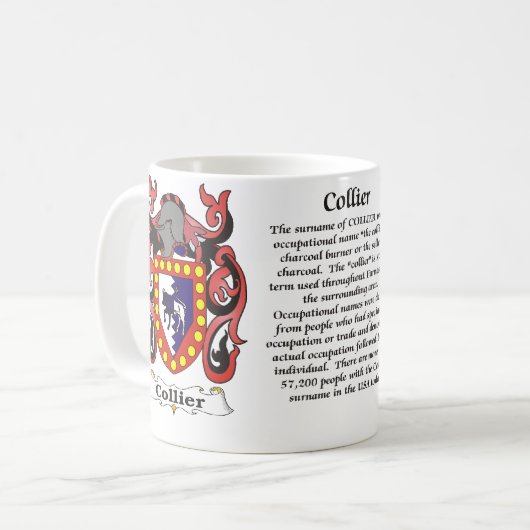 Collier Family Coat of Arms mok (Voorkant links)