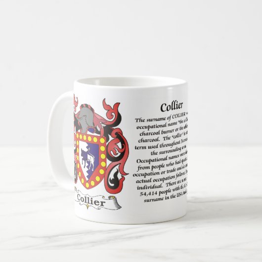 Collier Family Coat of Arms Mok (Voorkant links)