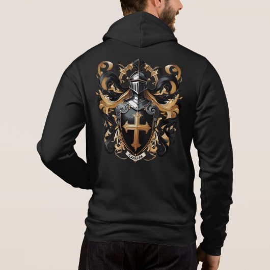 Collier - Wapen van het familiewapen Heren Hoodie (Achterkant)