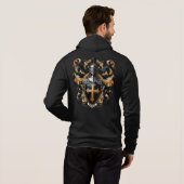 Collier - Wapen van het familiewapen Heren Hoodie (Achterkant volledig)