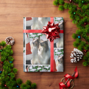 Collies ontmoeten Kerstmis Cadeaupapier