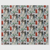 Collies ontmoeten Kerstmis Cadeaupapier (Vlak)