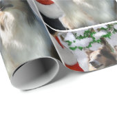 Collies ontmoeten Kerstmis Cadeaupapier (Rol Hoek)