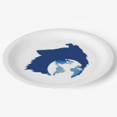 ColliesWithoutBorder logo Papieren Bordje (Gekanteld)