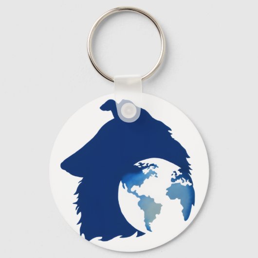 ColliesWithoutBorders logo Sleutelhanger (Achterkant)