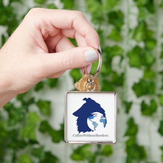 ColliesWithoutBorders logo Sleutelhanger (Hand)