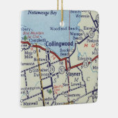 Collingwood op kaart keramisch ornament (Rechts)