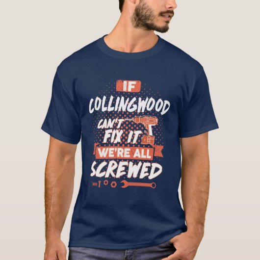 COLLINGWOOD shirt, COLLINGWOOD aan mannen van shir T-shirt (Voorkant)