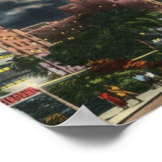 Collins Ave., Miami Beach, Florida  Poster (Hoek)