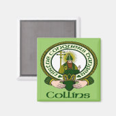 Collins Clan Motto Magnet (Voorkant / Achterkant)
