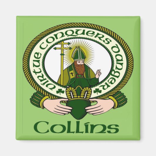 Collins Clan Motto Magnet (Voorkant)