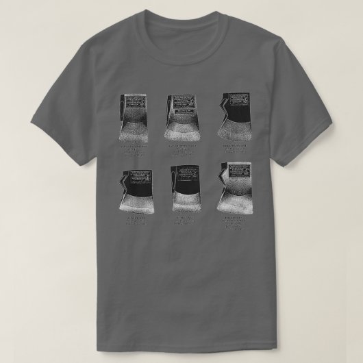 Collins Co Ax-hoofden en labels Antiek catalogus T-shirt (Design voorkant)