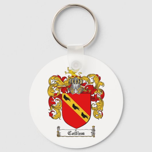 COLLINS FAMILIE CREST - COLLINS COAT OF ARMS SLEUTELHANGER (Voorkant)