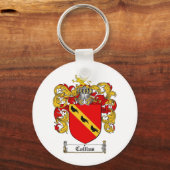 COLLINS FAMILIE CREST - COLLINS COAT OF ARMS SLEUTELHANGER (Voorkant)