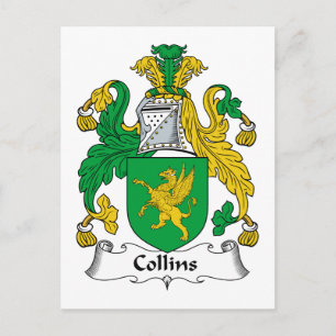 Collins Family Crest Briefkaart
