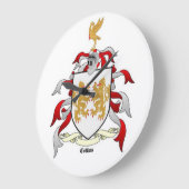 Collins Family Crest Heraldry Wall klok (Hoek)
