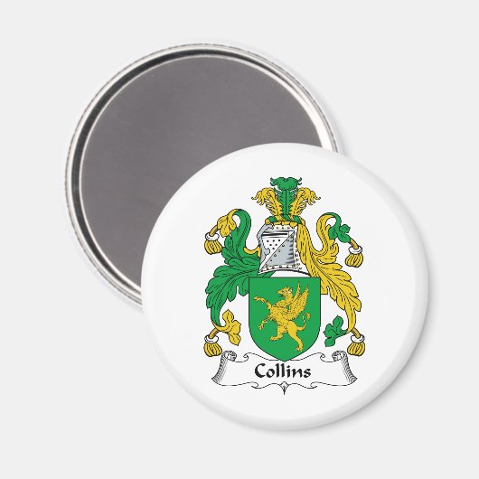 Collins Family Crest Magneet (Voorkant / Achterkant)