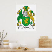 Collins Family Crest Poster (Keuken)