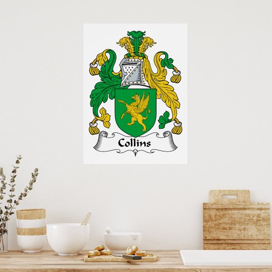 Collins Family Crest Poster (Keuken)