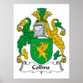 Collins Family Crest Poster (Voorkant)