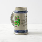 Collins Family Crest Stein Bierpul (Voorkant links)