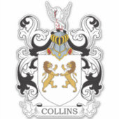 Collins Family Crest Sticker (Voorkant)