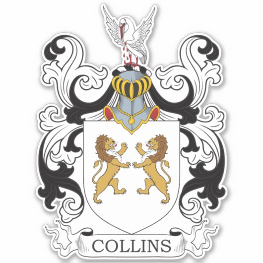 Collins Family Crest Sticker (Voorkant)