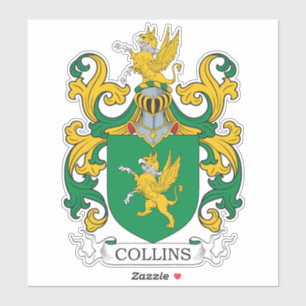 Collins Family Crest Sticker