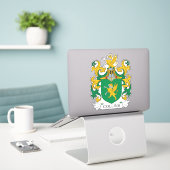 Collins Family Crest Sticker (Laptop op bureau)